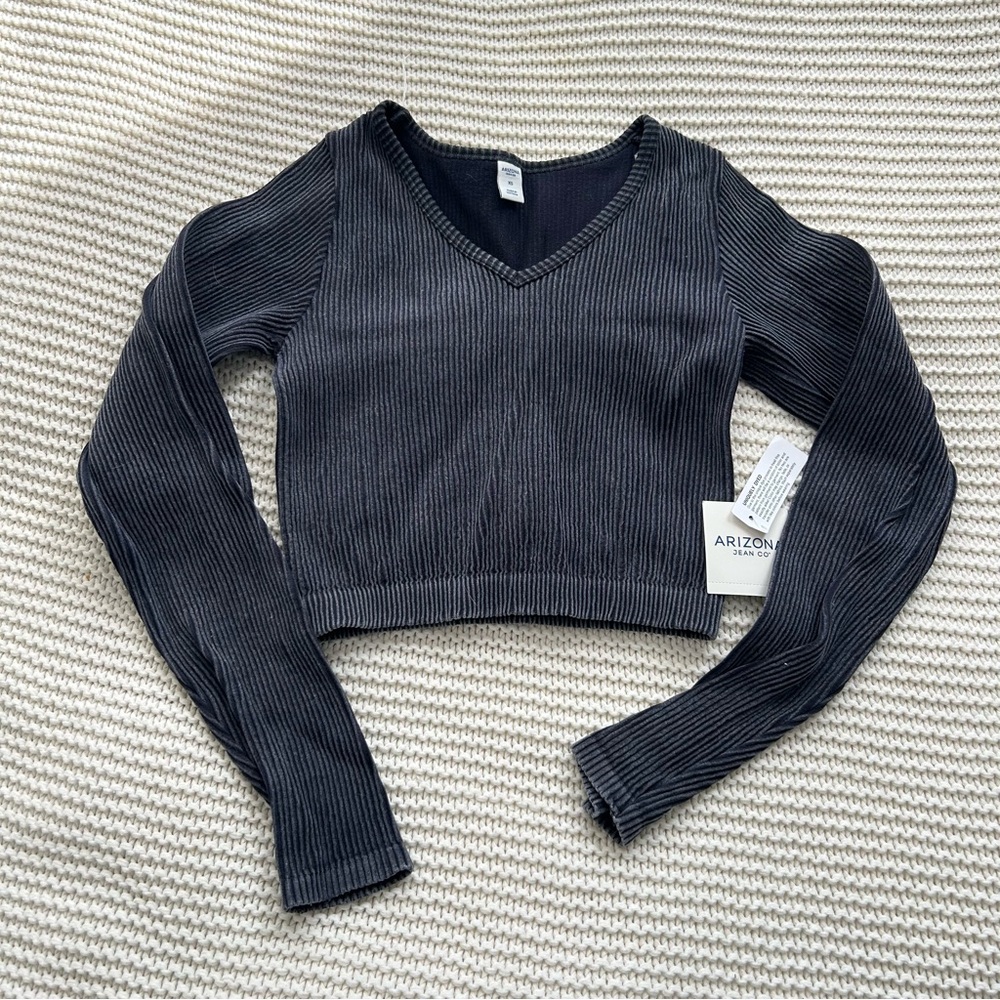 Arizona long sleeve black top Size S